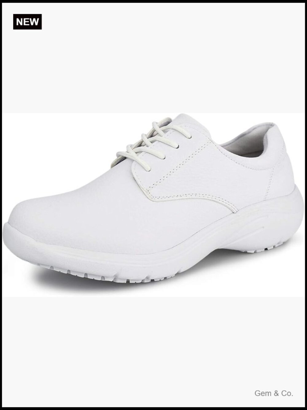 Slip Resistant Lightweight Nursing Shoes Comfortable Lace Up Work Shoes